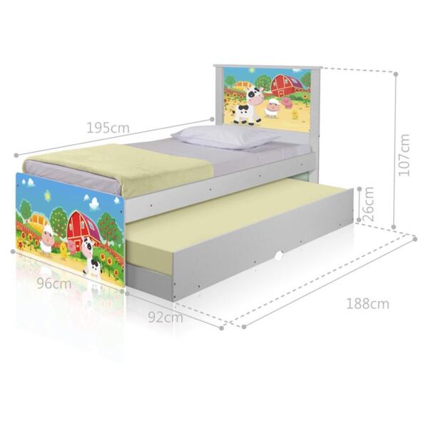 Bicama Fazendinha Colorida