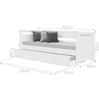 Bicama Fernanda Branca Com Colchão