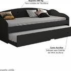 Bicama Funny Com Auxiliar Preto Fosco