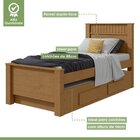 Bicama Infantil 2 Gavetas Athenas Kids Amêndoa Clean/off White