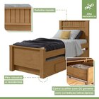 Bicama Infantil 2 Gavetas Athenas Kids Amêndoa Clean/off White