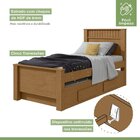 Bicama Infantil 2 Gavetas Athenas Kids Amêndoa Clean/off White