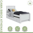 Bicama Infantil 2 Gavetas Athenas Kids Branco