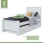 Bicama Infantil 2 Gavetas Athenas Kids Branco