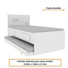 Bicama Infantil 2 Gavetas Mec Tcil Móveis Neve/neve