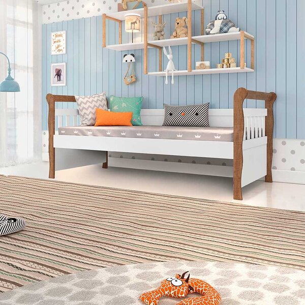 Bicama Infantil Babá Júlia Carolina Móveis Amadeirado Rústico