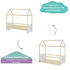 Bicama Infantil Casinha Com Led E Janela New Garden Casatema