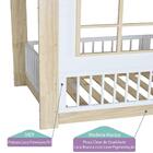 Bicama Infantil Casinha Garden Ii Natural/branco - Casatema