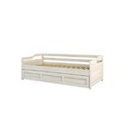 Bicama Infantil Com Cama Auxiliar E Rodízio Madeira Maciça Lo