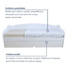 Bicama Infantil Com Cama Auxiliar Estrado Madeira Liz Branco
