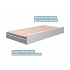 Bicama Infantil Com Capitonê Allegra 100% Mdf Suede Cru / Bra