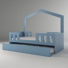 Bicama Infantil Com Estrado Fixo Play Azul