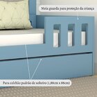Bicama Infantil Com Estrado Fixo Play Azul