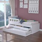 Bicama Infantil Com Grade 3 Gavetas Faces F04 Branco