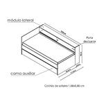 Bicama Infantil Com Modulo Lateral  Branco
