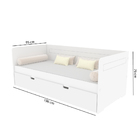 Bicama Infantil Dora Estilo Sofá - Branco