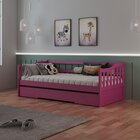 Bicama Infantil Em Madeira Maciça/mdf American Rosa