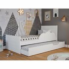 Bicama Infantil Em Mdf Com Estrado Fixo Nina Branco