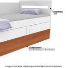 Bicama Infantil Estilo Baby Sofá Com 2 Gavetas - Branco