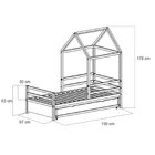 Bicama Infantil Evolutiva Meia Casinha  Branco Acetinado