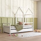 Bicama Infantil Evolutiva Meia Casinha  Branco Acetinado