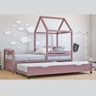 Bicama Infantil Evolutiva Meia Casinha  Roxo/raiz De Roseira