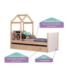 Bicama Infantil Garden Com Telhado Single E Grade De Proteção