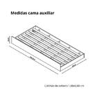 Bicama Infantil Juvenil Solteiro Multifuncional Branco