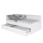 Bicama Infantil Juvenil Solteiro Multifuncional Branco