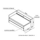 Bicama Infantil Juvenil Solteiro Multifuncional Branco