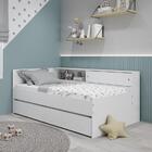 Bicama Infantil Juvenil Solteiro Multifuncional Branco