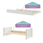 Bicama Infantil Kalmar Casinha E Grade X Natural/branco – Ca