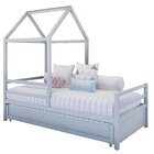 Bicama Infantil Meia Casinha Ludika Mobília Prata Fina