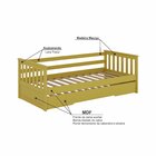 Bicama Infantil Mission Em Madeira Maciça/mdf Amarelo