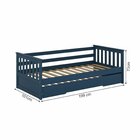 Bicama Infantil Mission Em Madeira Maciça/mdf Azul