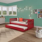 Bicama Infantil Mission Em Madeira Maciça/mdf Vermelho