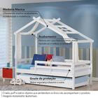 Bicama Infantil Prime Com Telhado V, Xale E Grade De Proteção