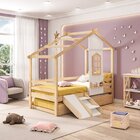 Bicama Infantil Prime House Com Mini Escorregador E Telhado V