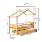 Bicama Infantil Prime House Com Telhado V Casatema Madeiraori