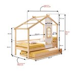 Bicama Infantil Prime House Com Telhado V E Janelinha Casatem