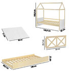 Bicama Infantil Reversível c/Grade e Telhado Casinha Garden -