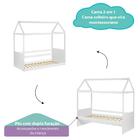 Bicama Infantil Reversível Completa Casinha Garden Branco/Cin