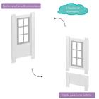 Bicama Infantil Reversível Completa Casinha Garden II Branco/