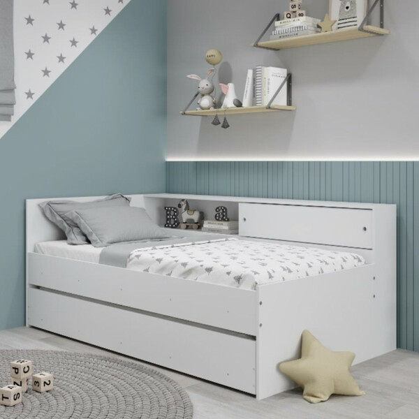 Bicama Infantil Solteiro Com Módulo Lateral Alecrim Movelbras