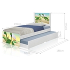 Bicama Juvenil Adesivada Dinossauros Irmãos