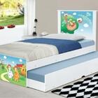 Bicama Juvenil Adesivada Fazendinha Com Colchões