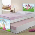 Bicama Juvenil Adesivada Princesa Encantada Com Colchões