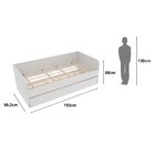 Bicama Juvenil Solteiro 193x94,4x68cm Marie Espresso Móveis B