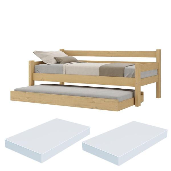 Bicama Madeira Maciça Com Colchões Inclusos Paris Multimóveis