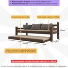 Bicama Madeira Maciça Para Colchão 78/88 X 188cm Paris Multim